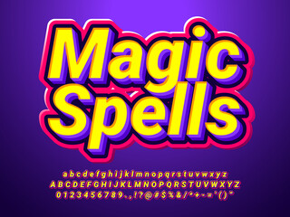 Poster - Magic Spells Medieval and Magical Text Effect