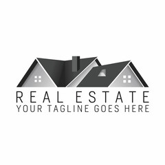 Poster - Unique Roof house in attractive 3D Image graphic icon logo design abstract concept vector stock. Can be used as a symbol related to property or home