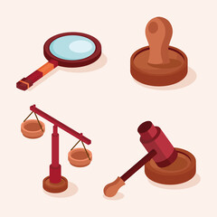 Poster - legal advice four icons