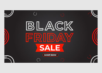 Poster - modern gradient black friday sale promotion banner
