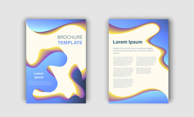 Wall Mural - Brochure template design. Cover background with copy space for inspirational and encouraging thoughts