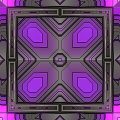 Wall Mural - 3d effect - abstract geometric pattern 