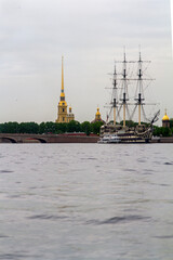 Wall Mural - Fortaleza de San Pedro y San Pablo en la ciudad de San Petersburgo o Saint Petersburg en el pais de Rusia o Russia