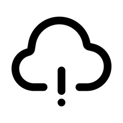 Wall Mural - Cloud data icon