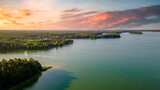 Fototapeta Do pokoju - Sunrise at the lake Wdzydze