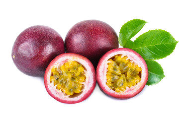 Wall Mural - Passion fruit isolated on white background