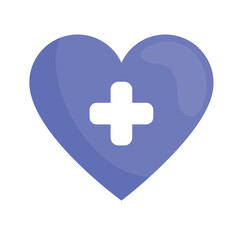 Sticker - heart with pluss symbol