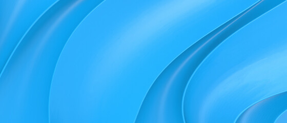Poster - Abstract Background. futuristic Digital Curve and Wave inspiration Origami of Target with the Business concept on blue. banner, Copy Space -3d Rendering