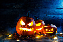 Halloween Pumpkins Head Jack O Lantern