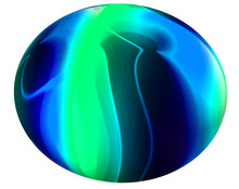 3d Rendered Multi Color Plasma Sphere.