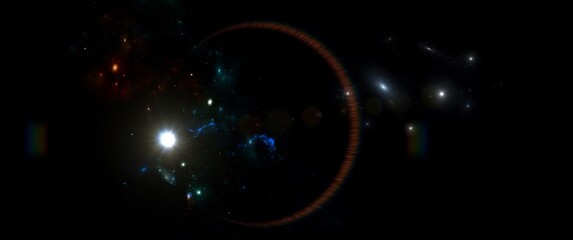 Wall Mural - planets and galaxy, science fiction wallpaper. astronomy is the scientific study of the universe sta
