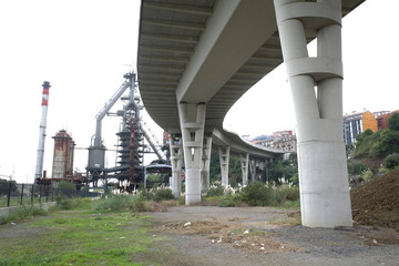 Poster - Industrial landscape close to Bilbao