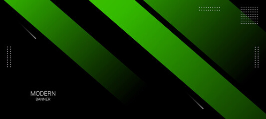 Abstract geometric green gradient glowing lines illustration pattern background