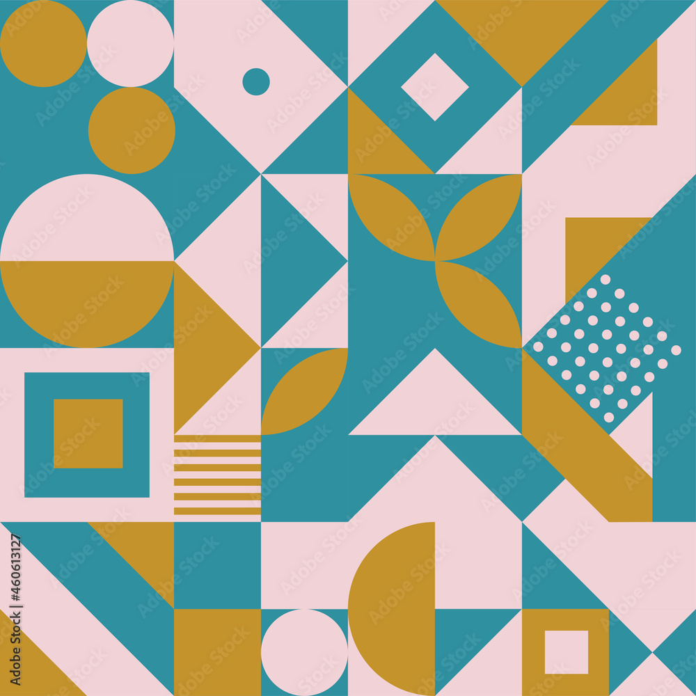 Geometry is a minimalist artwork poster with a simple shape ...