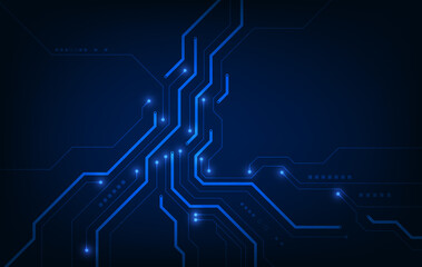 Poster - Vector circuit board background technology. illustration
