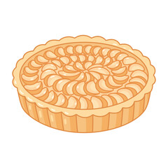 Sticker - Cartoon apple pie drawing