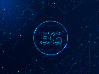 Poster - 2d rendering 5G Network 5G Connection