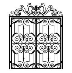 Wall Mural - wrought iron gates