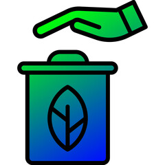 Wall Mural - Recycle bin icon