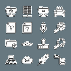 Poster - set line folder tree, unknown search, search location, ftp cancel operation, document, folder downlo