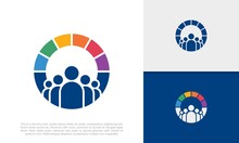 Global Community Logo Icon Elements Template. Community Human Logo Template Vector. Community Health Care. Abstract Community Logo