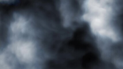 Wall Mural - roiling fog clouds background 4k loop features abstract cloud formations swirling and roiling in a l