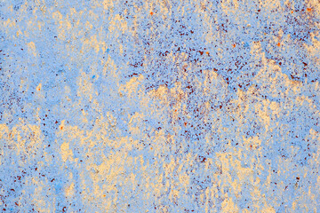 Poster - Metal blue iron rusty rough old texture background