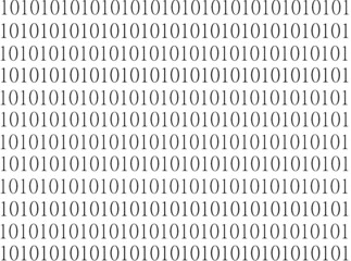 Fototapete - Binary Computer Code Background. Gradient 01 Numbers Pattern. Data and Technology Texture. Matrix Template for Cyber Design