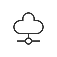 Poster - vector programming line icon.
