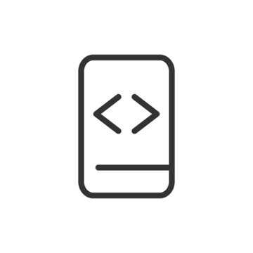 Simple programming line icon.