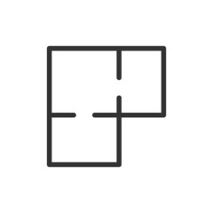 Poster - bluepring line icon.