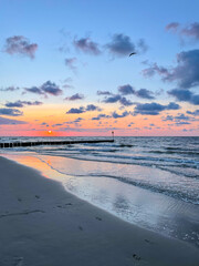 Wall Mural - Kolobrzeg beach sunset