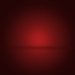 Wall Mural - red showroom and dark studio for present product
