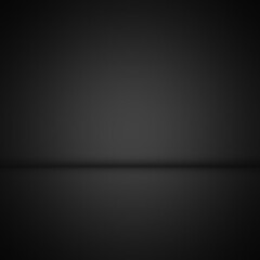 Wall Mural - black showroom and dark studio for present product