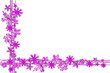Weihnachten Hintergrund abstrakt Sterne Rahmen lila pink rosa hell dunkel isoliert auf weiß Weihnachtsmotiv