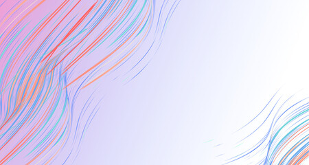 Poster - Abstract soft flowing background with lines for banner design template.