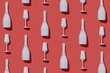 © sergign - Festive party background with champagne bottles and flutes