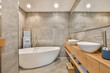 © ADDICTIVE STOCK - Contemporary bathroom with stylish interior in luxury apartment