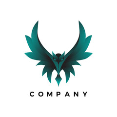 Poster - Luxury beauty bird gradient logo vector for your company or business