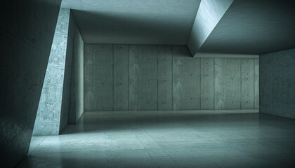 Wall Mural - abstract concrete interior.