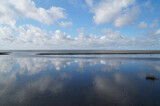 Fototapeta Sport - The picturesque maritime panorama of the North Sea in Germany	