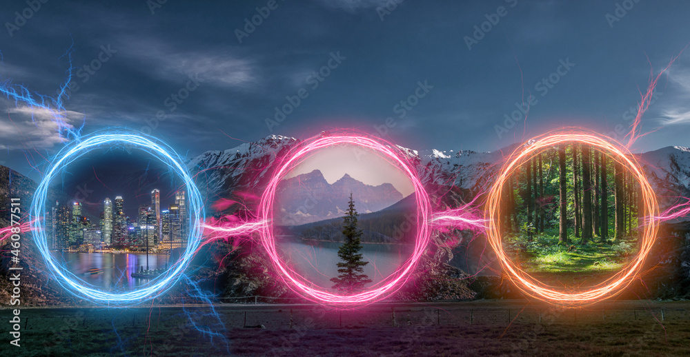 мультивселенная визуализация порталы