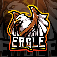 Wall Mural - Eagle esport mascot logo design