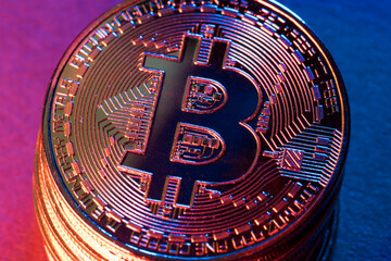 Bitcoin close-up