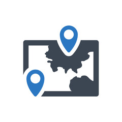 Sticker - Map navigation icon