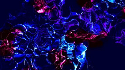 Wall Mural - blue and pink abstract background, liquid texture motion video, fluid dissolving effect, luxury dye 