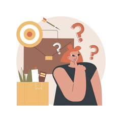Fototapete - Unemployment abstract concept vector illustration. Temporary unemployment rate, problem finding work, economic crisis statistics, job search process, insurance application abstract metaphor.