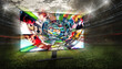 © alphaspirit - Streaming of soccer images on the internet in a digital cable