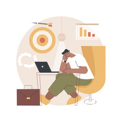 Poster - Frustration abstract concept vector illustration. Depression treatment, frustration management, anxiety and anger control, emotionally intelligent habits, mental health problem abstract metaphor.