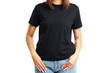 © Kalim - Young woman in black shirt isolated